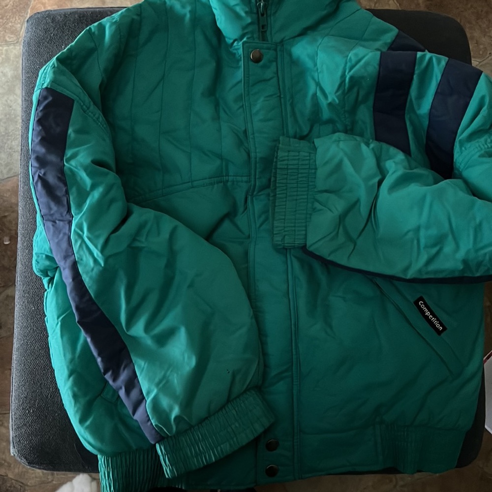 Turquoise winter jacket - Picture 2 of 4